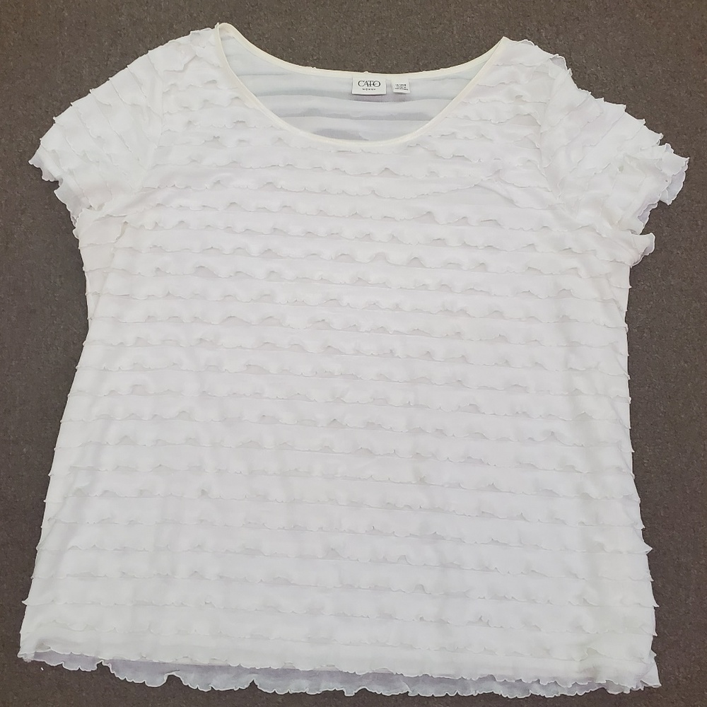 White Ruffled Shirt